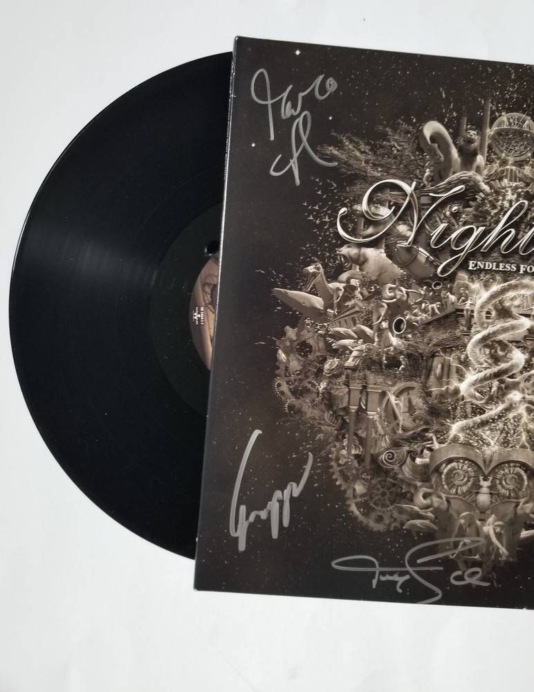 Nightwish REAL SIGNED Endless Forms Most Beautiful Vinyl Record COA Autographed