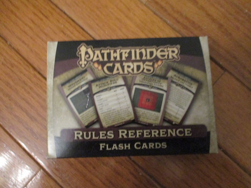 Pathfinder Rules Reference Flash Cards