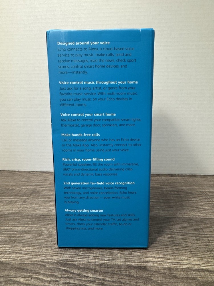 Amazon Echo (2nd Generation) Smart Speaker - gray