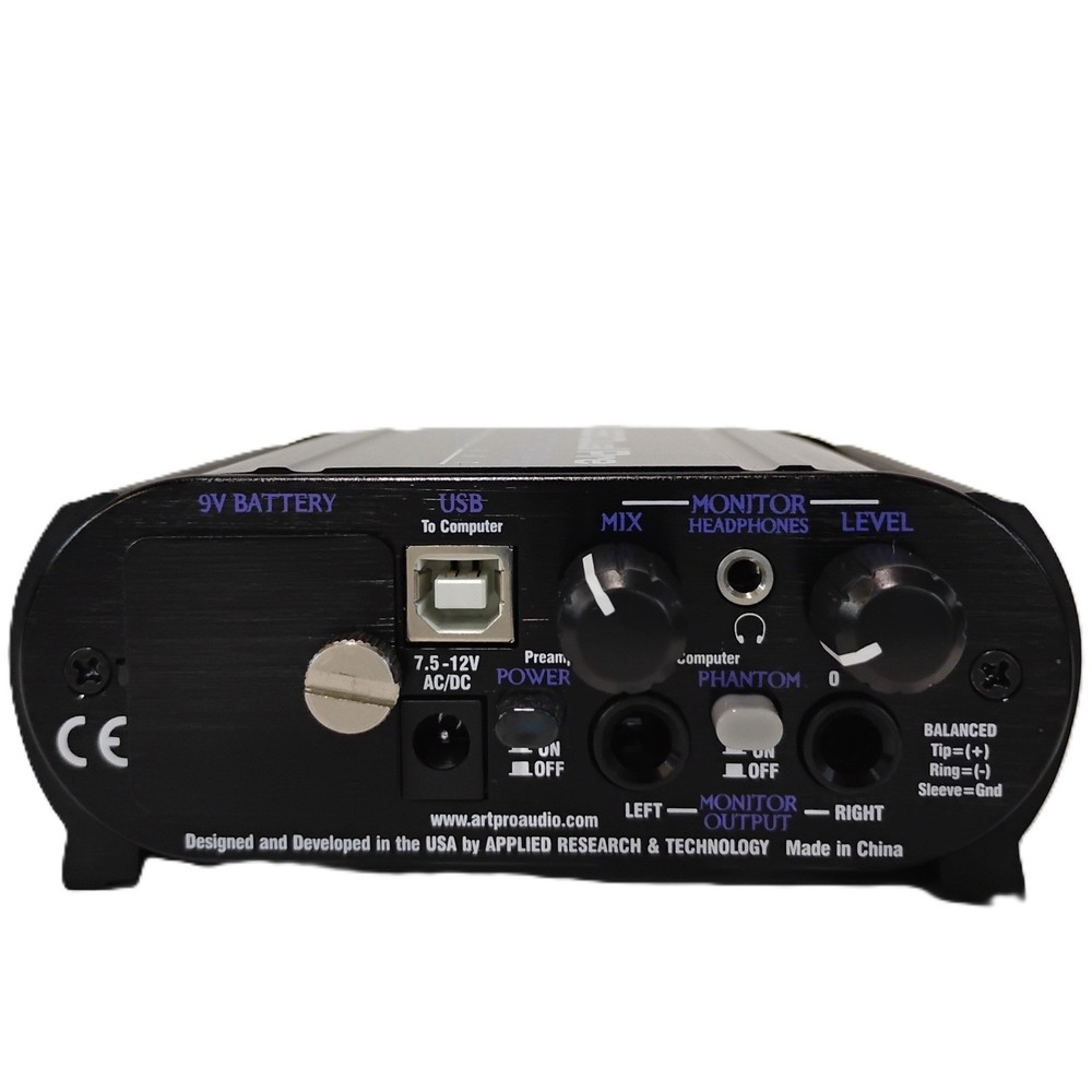 USB Dual Pre Two Channel Preamplifier/Computer Interface