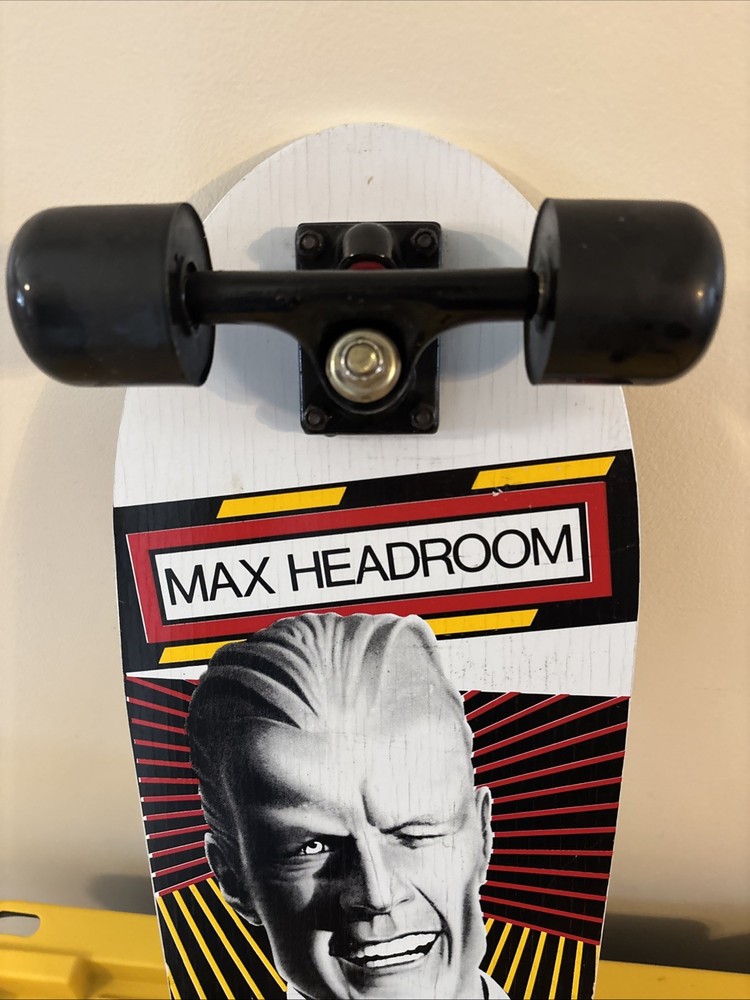 Max Headroom 1987 Chrysalis Visual Programming Skateboard Valterra Max On Wheels