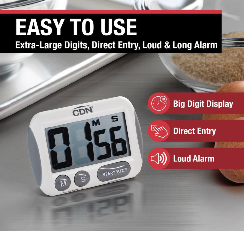 CDN Extra Big Digit Brown Digital Timer