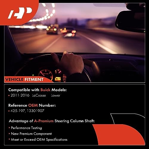 Lower Intermediate Steering Shaft Steering Column Shaft Compatible with Buick