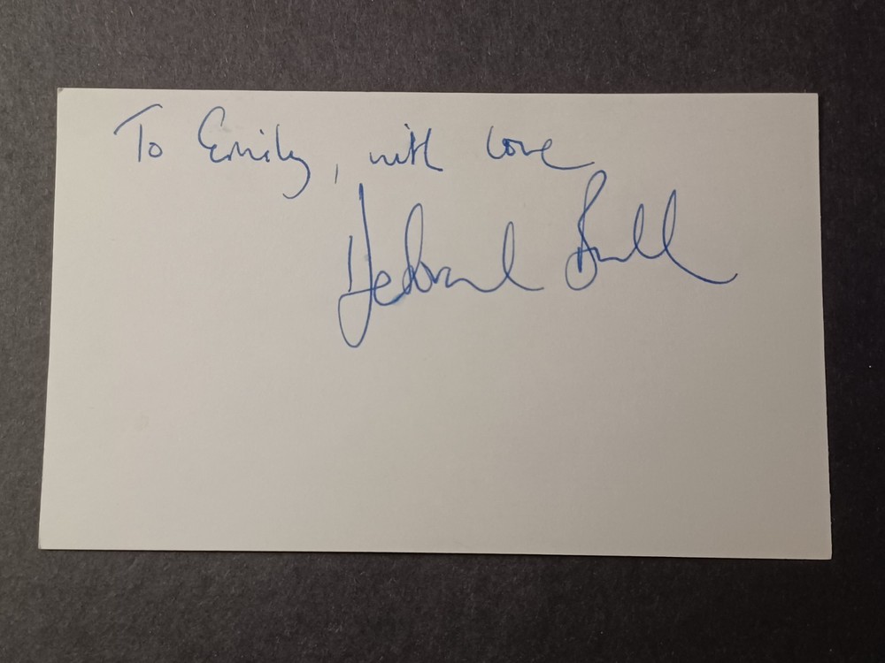 Deborah Bull Signed Index Card - Ballet