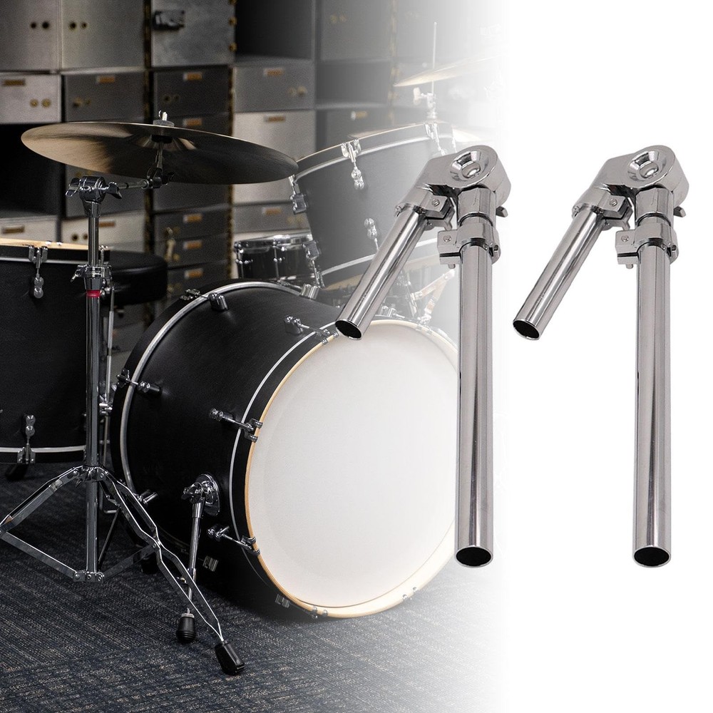 Tom Holder Stand Mount Bracket 2 PCS Percussion Arm for Drum Set Hardware