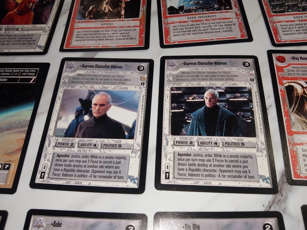 Star Wars CCG Coruscant Complete Set (Base + Rules + Checklists + All AIs) READ