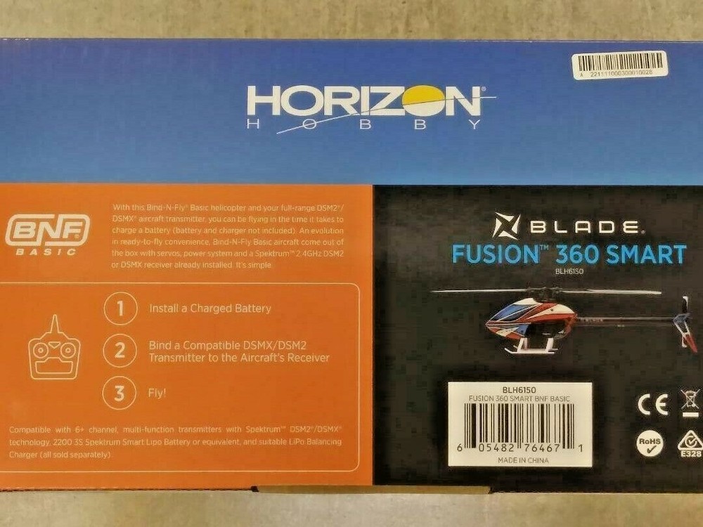 Blade Fusion 360 Smart BNF Basic Electric Flybarless Helicopter w/SAFE BLH6150