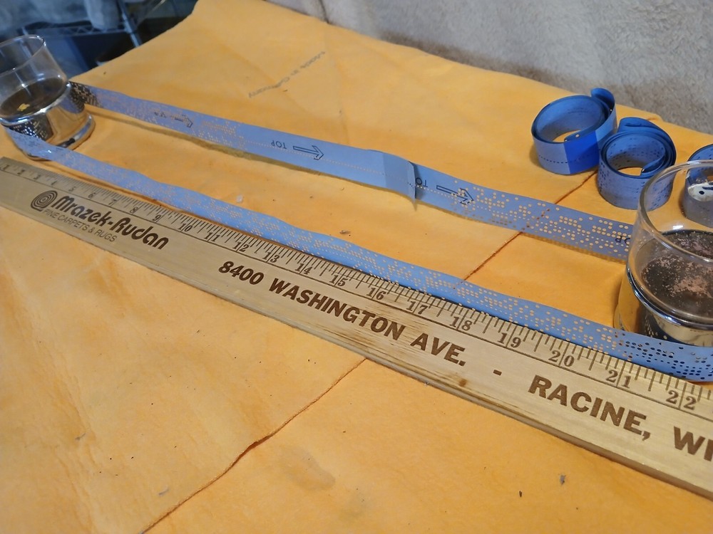 Ten Rolls - Vintage Computer Punched Paper Tape