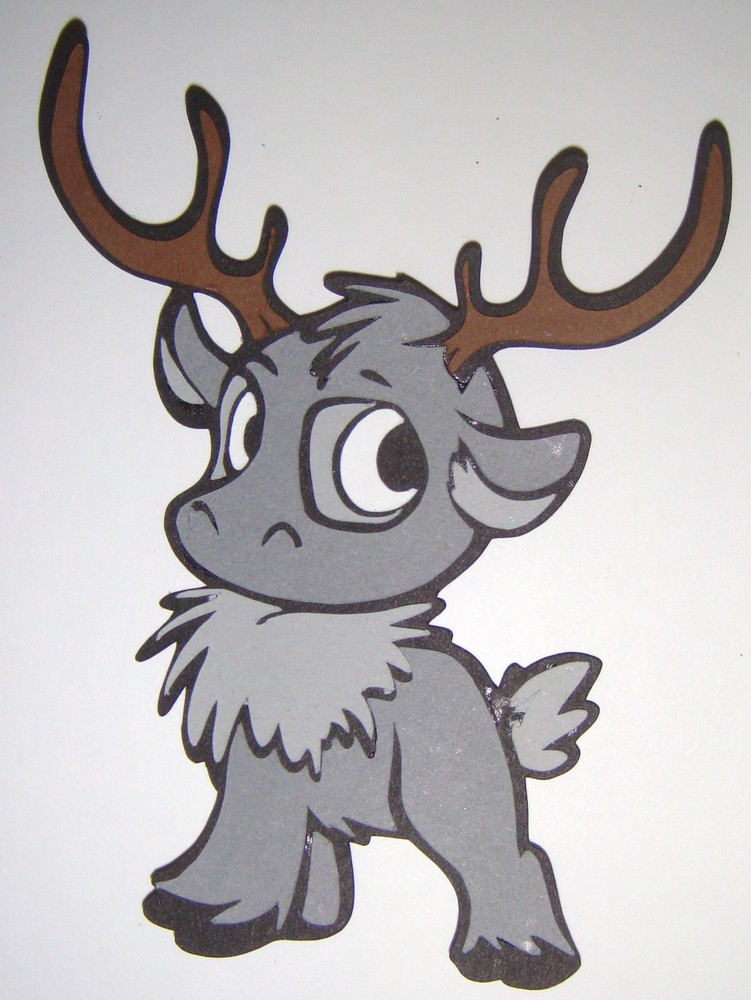 Frozen Sven Paper Die Cut Piecing Scrapbook Embellishment