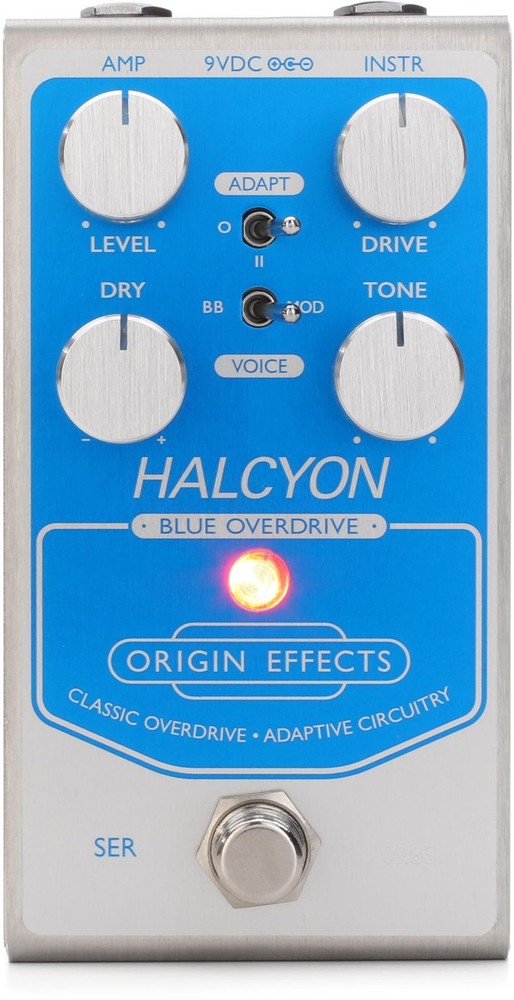 Origin Effects Halcyon Blue Overdrive Pedal