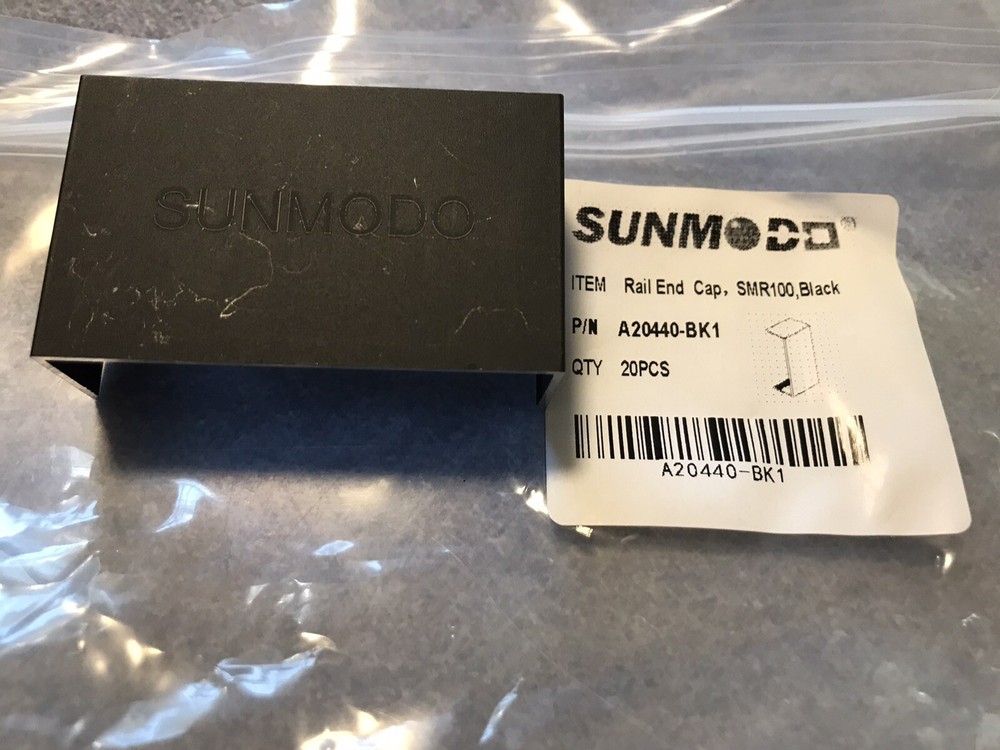 20-PACK SUNMODO A20440-BK1 SOLAR PANEL END RAIL CAP SMR100