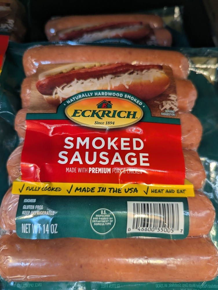 Eckrich Smoked Sausage 14 Oz (4 Pack)