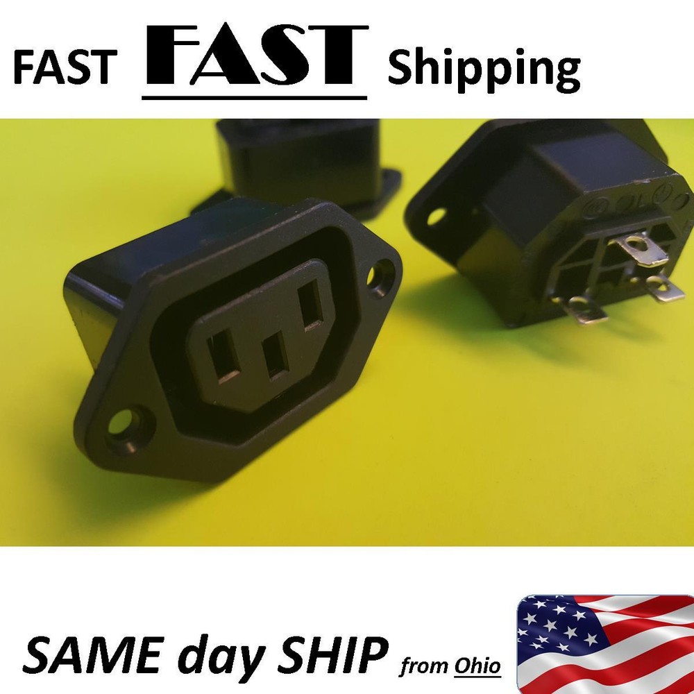 2pcs --- IEC 320 C13 Female