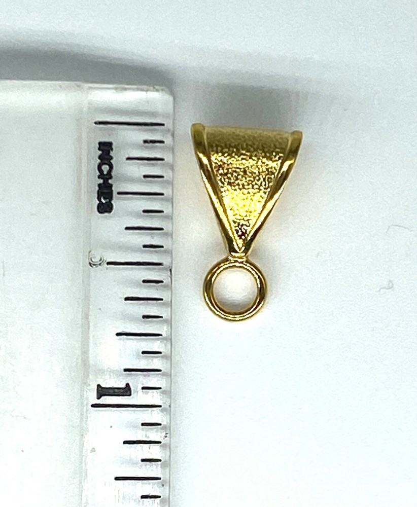 Gold Plate Bail 17mm 3 Pcs