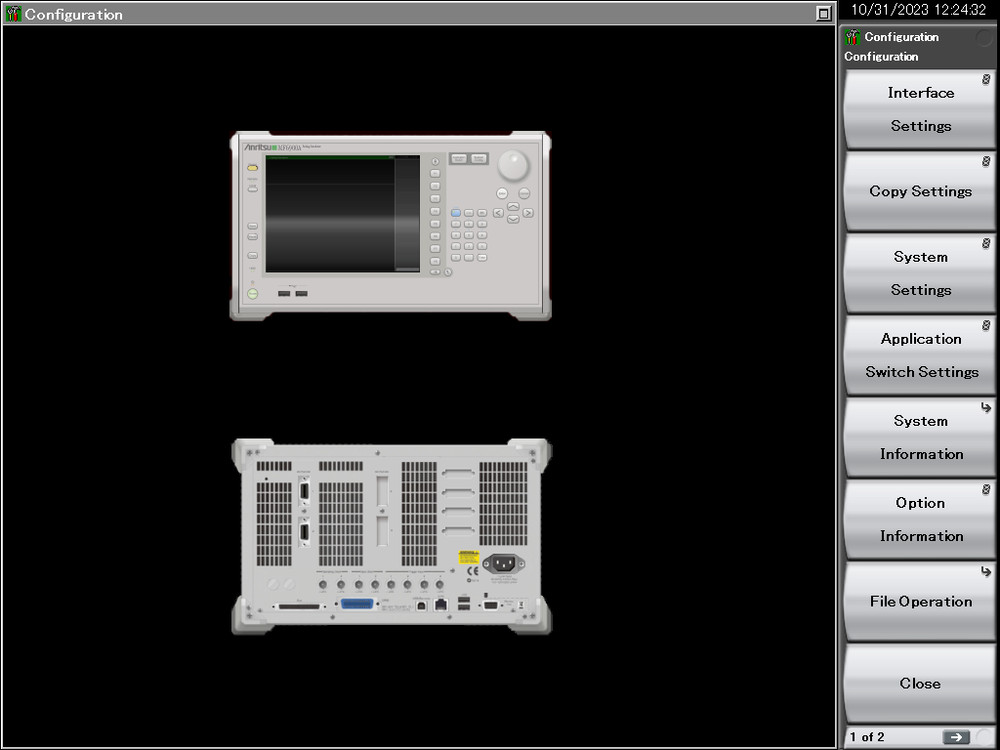 ANRITSU MF6900A Fading Simulator - LTE 2×2, MIMO 2-cell & 4×2 MIMO (Opt 001)