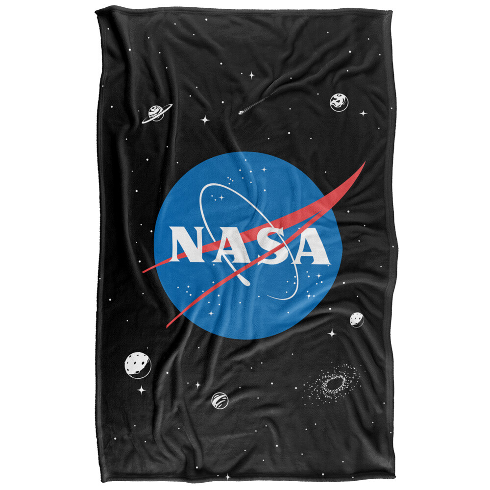 NASA Official Meatball Logo Pattern Silky Touch Super Soft Throw Blanket