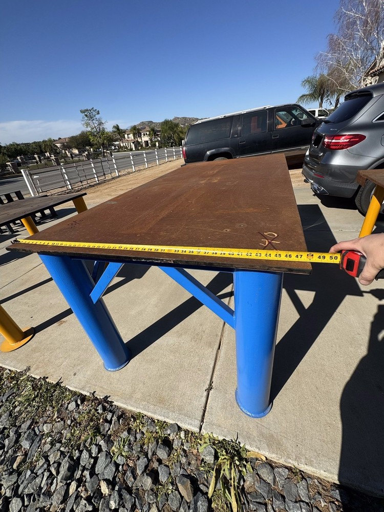 8x4' steel welding table