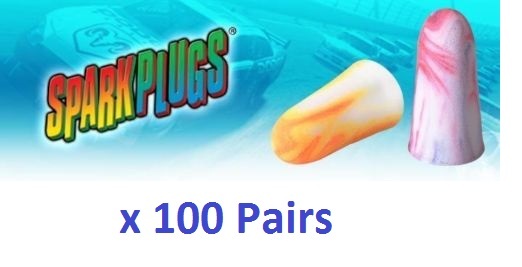 100 Earplugs Moldex Spark Plugs Individually Wrapped