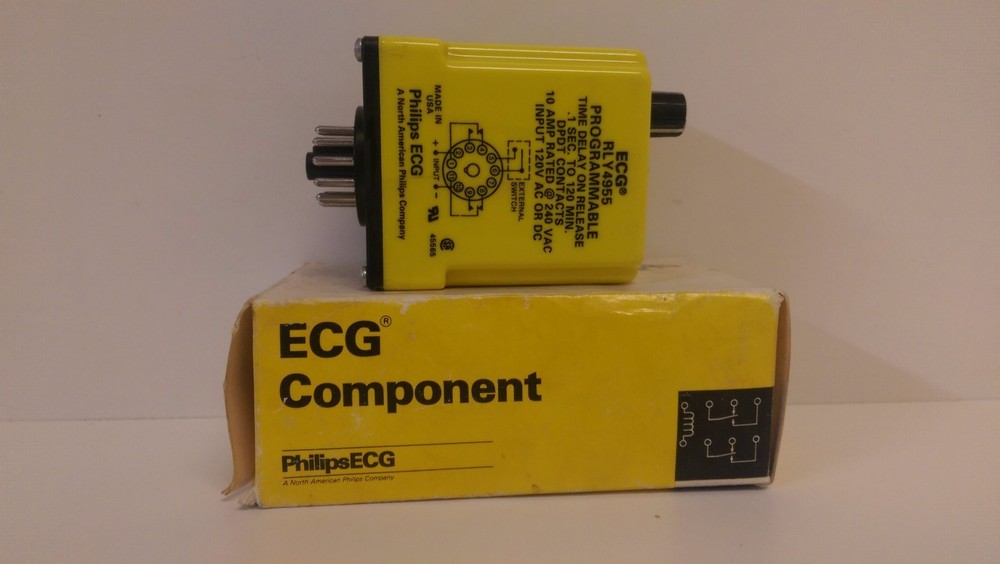NEW OLD STOCK! ECG COMPONENT TIME DELAY RELAY RLY4955