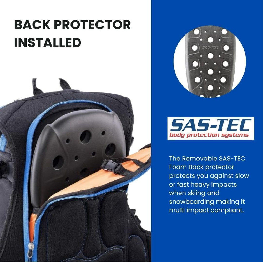 Core Avalanche Kit,Ski Backpack Including Recco & Removable Back Protector, Hydr