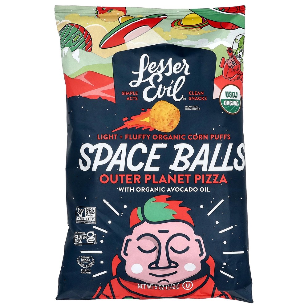Space Balls, Outer Planet Pizza, 5 oz (142 g)