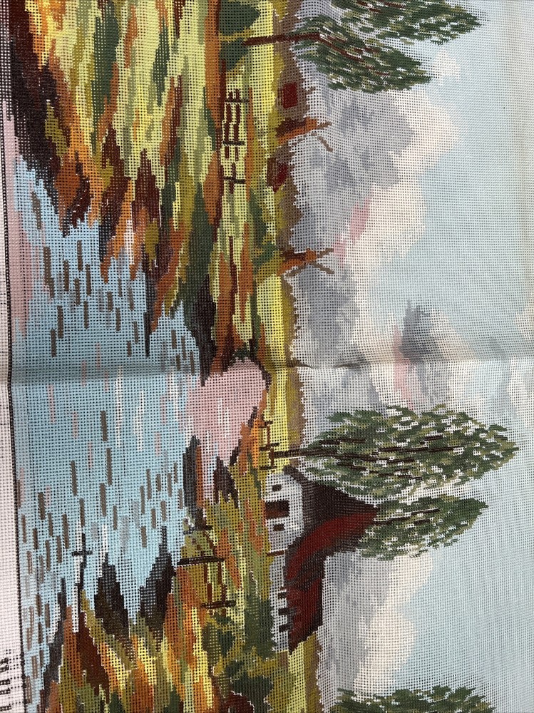 needlepoint canvas handpainted