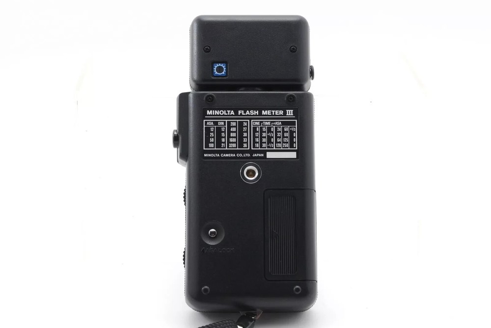 Minolta Flash Meter III with Spherical Diffuser (Ambient/Flash) With Case WORKS!