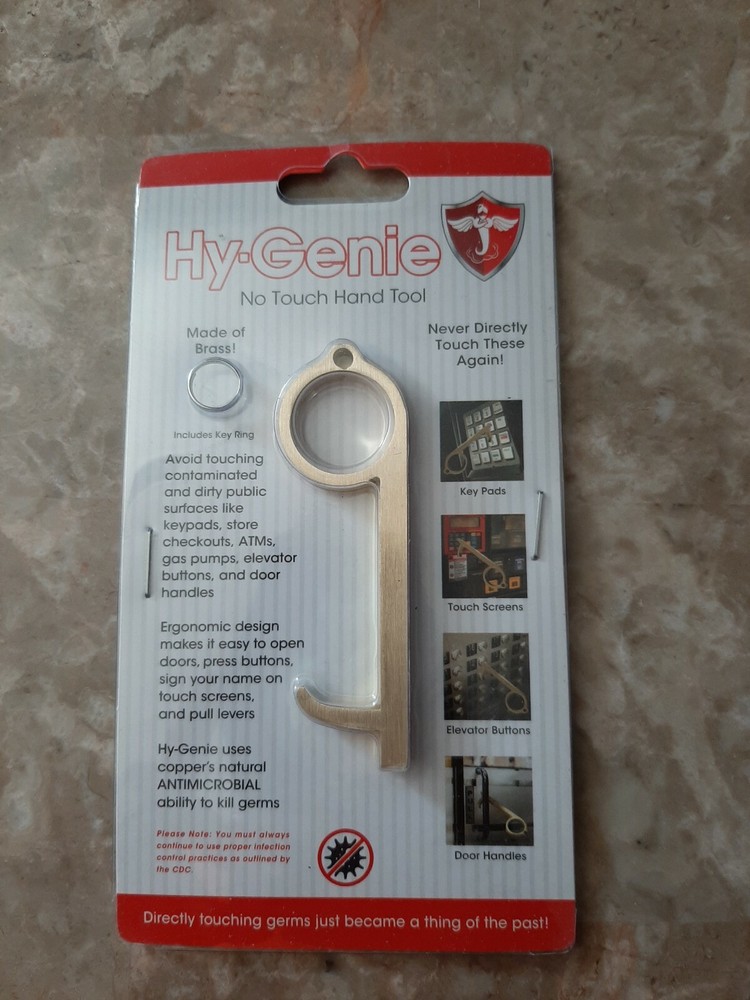 Hy-Genie Brass No Touch Hand Tool One Size Brass