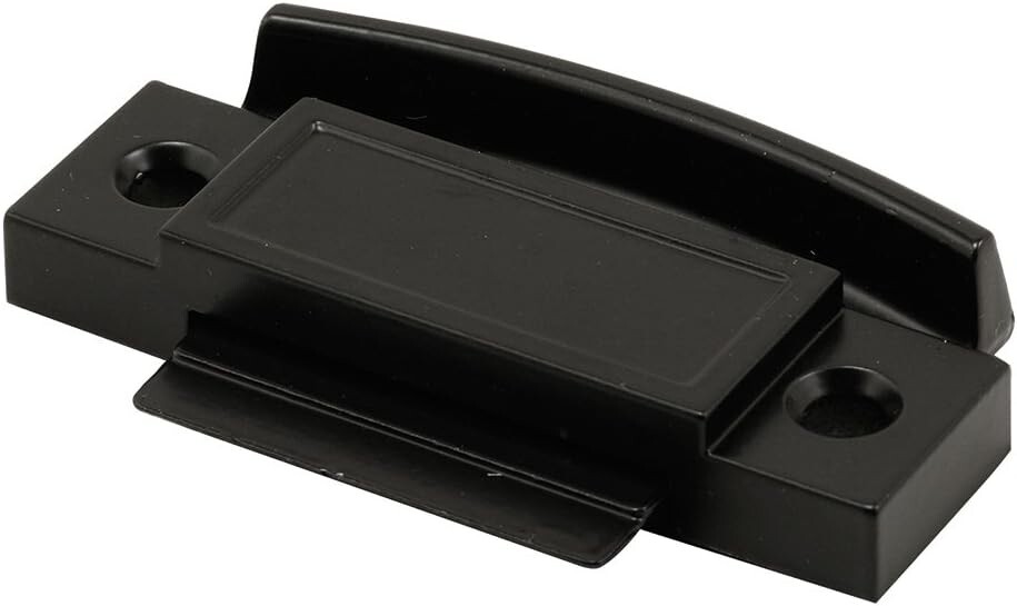 Heavy-Duty Diecast Spring-Loaded Sliding Window Latch & Pull - Black Finish