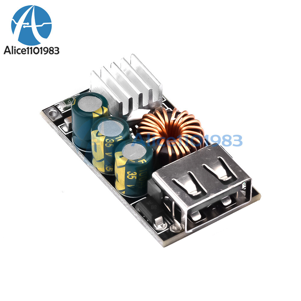 USB Mobile Phone Charging Board Fast Charging Car DIY Conversion Module DC Buck