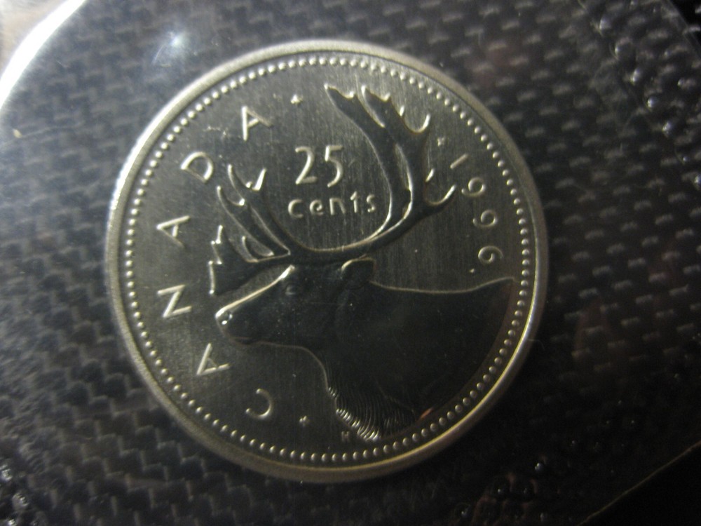 1996 Canadian Prooflike Quarter ($0.25)