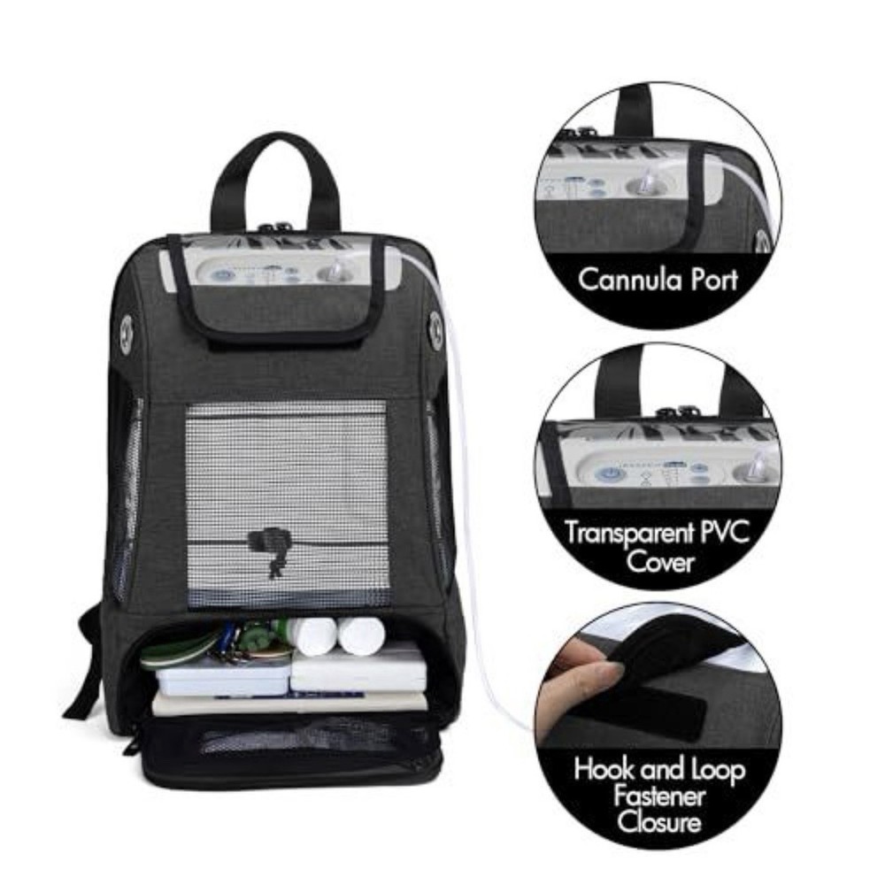 Oxygen Concentrator Backpack - POC Carrying Bag Compatible with Inogen Oxygo