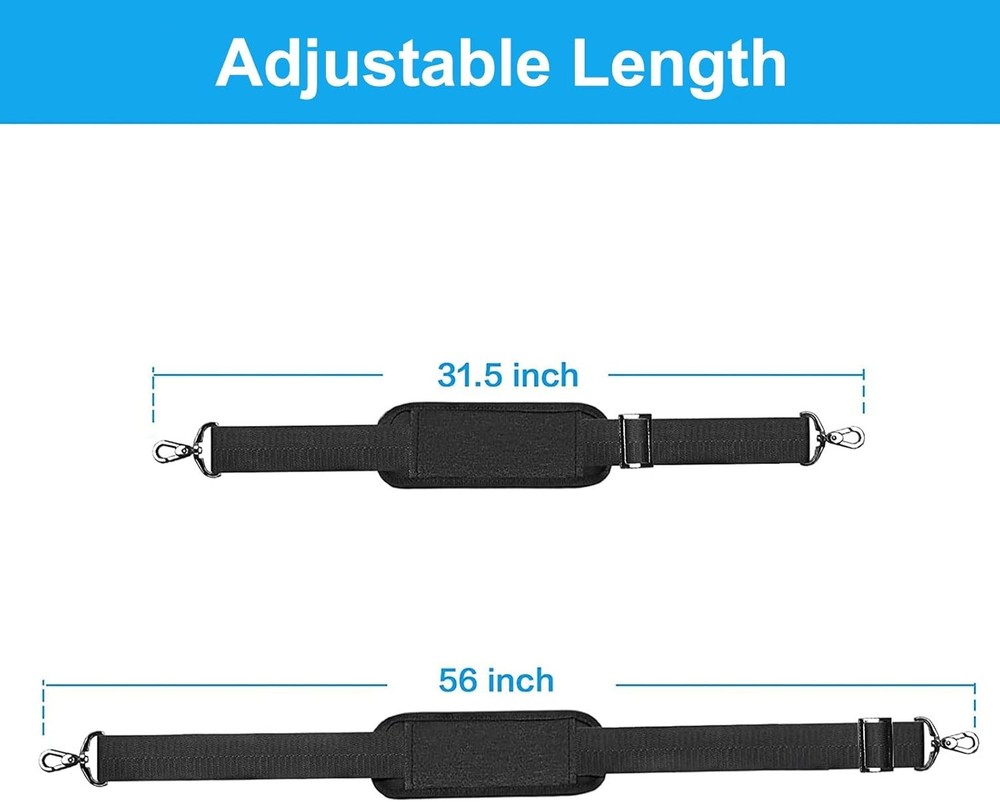Adjustable Shoulder Strap with Metal Hooks