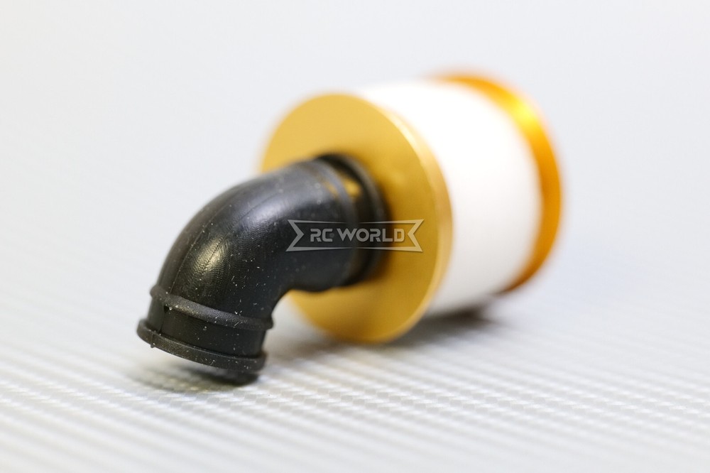 RC 1/10 Nitro Engine AIR FILTER Intake Metal/Rubber -SILVER-