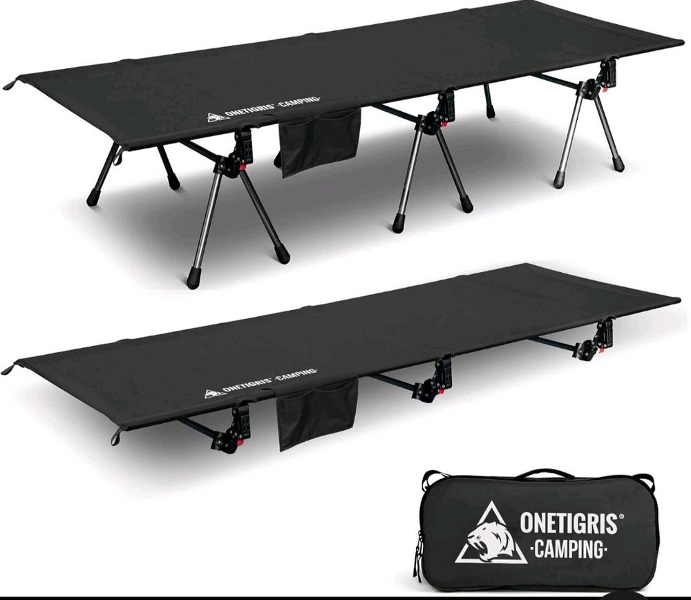 SUPRANUBIS Adjustable Camping Cot, 330Lbs Support, SUPER LIGHT. AMAZING COT. A+!