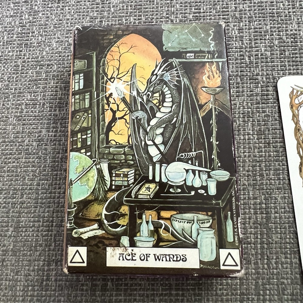 Vintage Dragon Tarot Deck - US Games Systems - Complete W/ Instructions - 1995