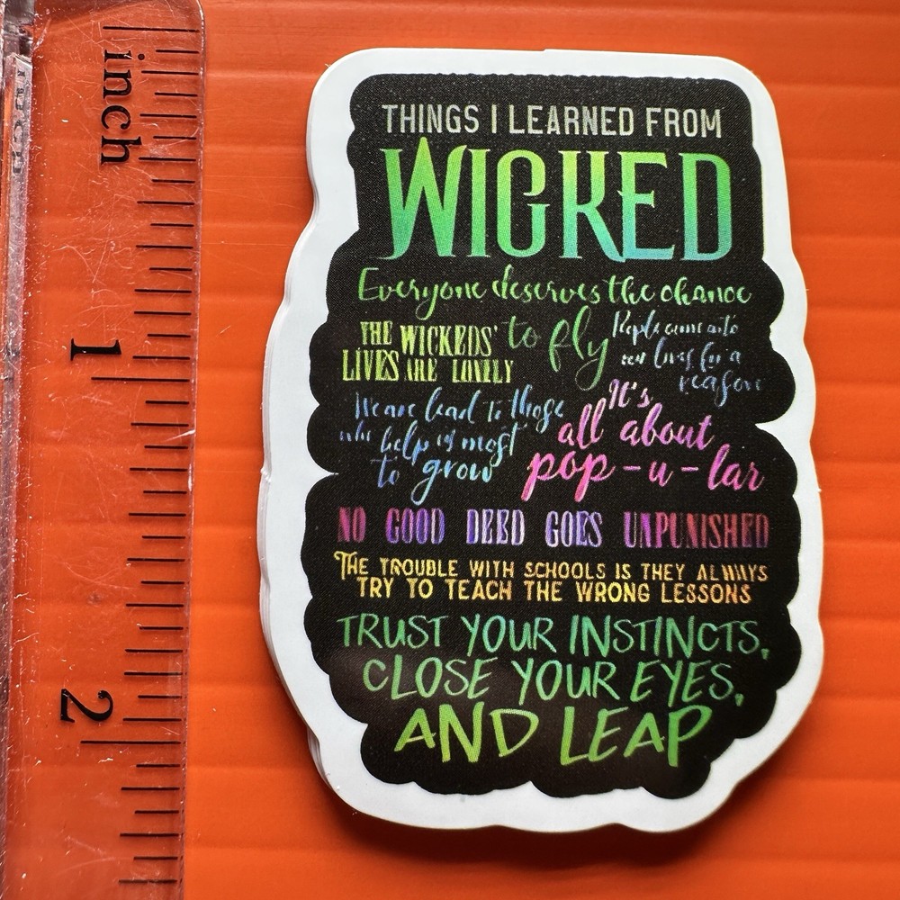 Wicked Sticker Elphaba and Glinda