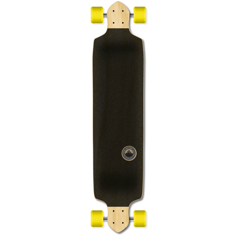 Yocaher Drop Down Longboard Complete - Checker Green