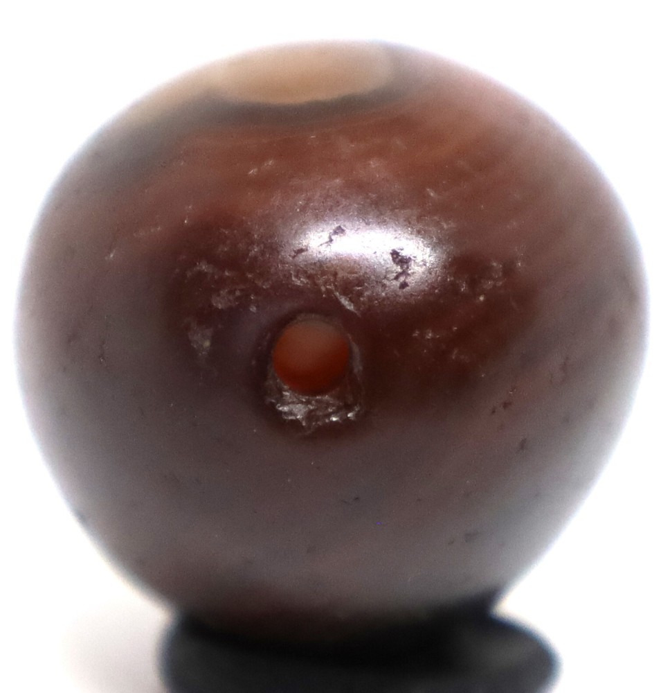 Genuine Ancient Large Agate Dzi Bead in Perfect Condition over 2000 Years Old
