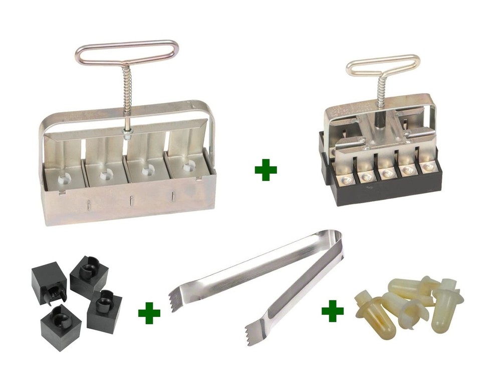 Ladbrooke Genuine Soil Block Maker - 5-Pc. Essentials Nesting System Includes...