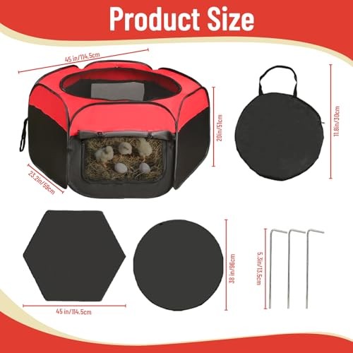 Chicken Brooder Box for Chick Starter Kit - 2026 Upgrade Chicken Brooder Tent