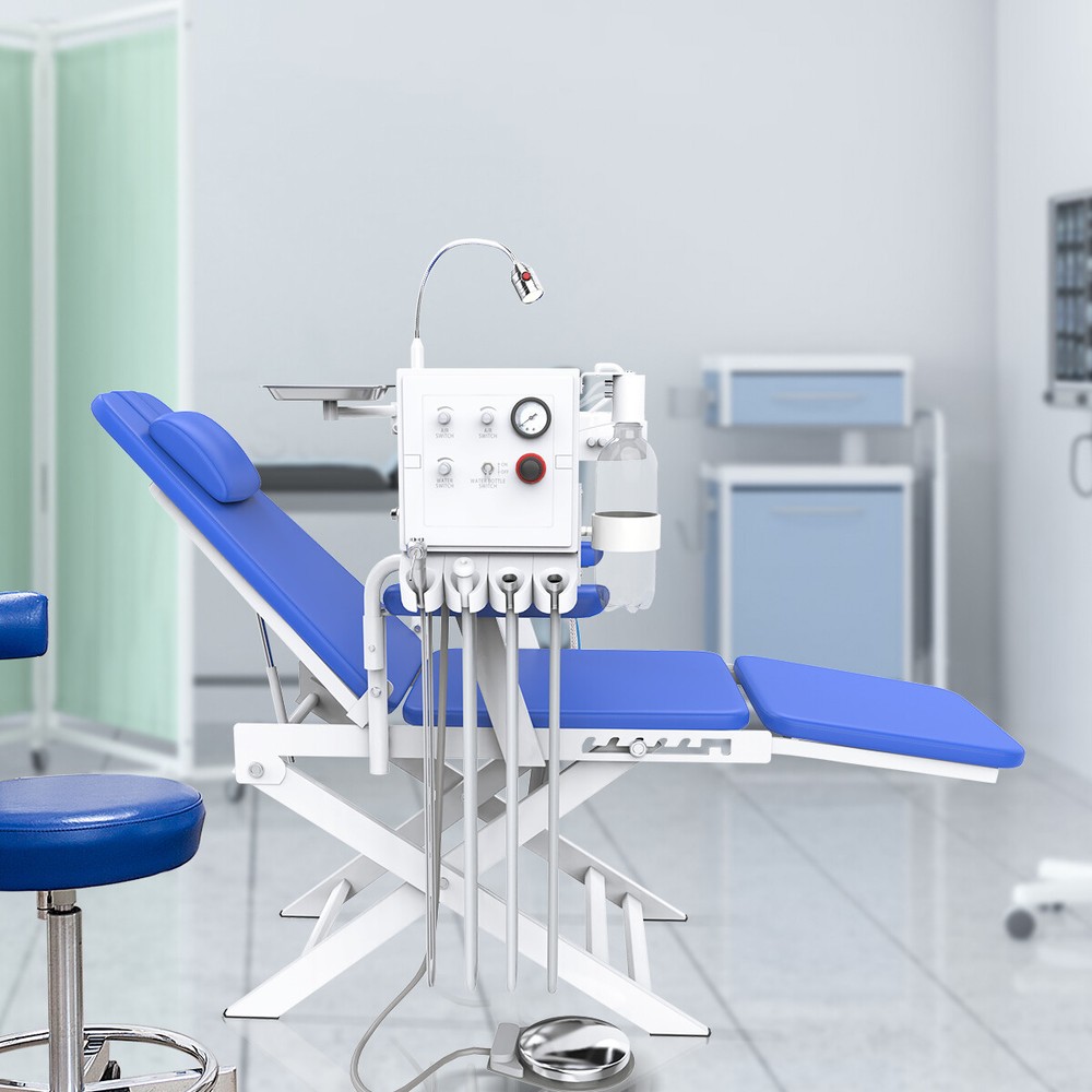 Dental Unit Chair Computer Control PU Leather Compensate Wider / Folding Chair