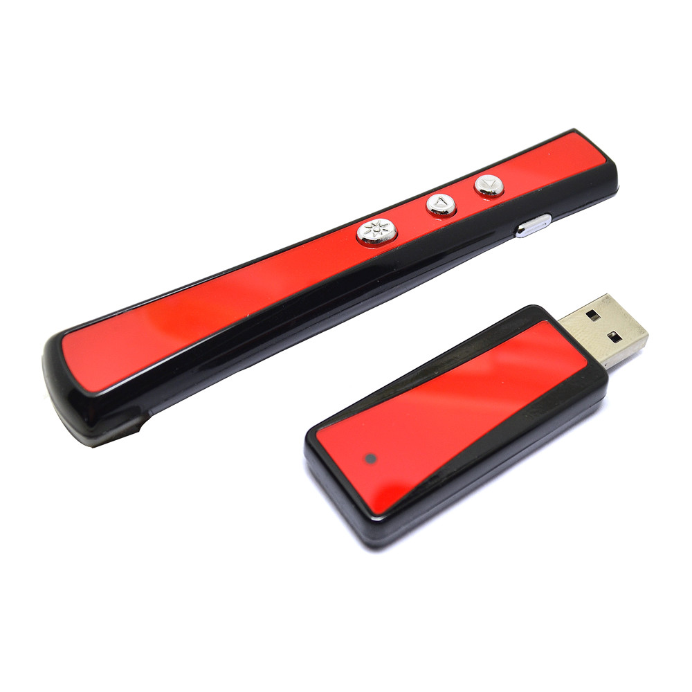 Red Laser Flip Pen USB Wireless RF Remote Presentation Red Laser Pointer PPT Pen
