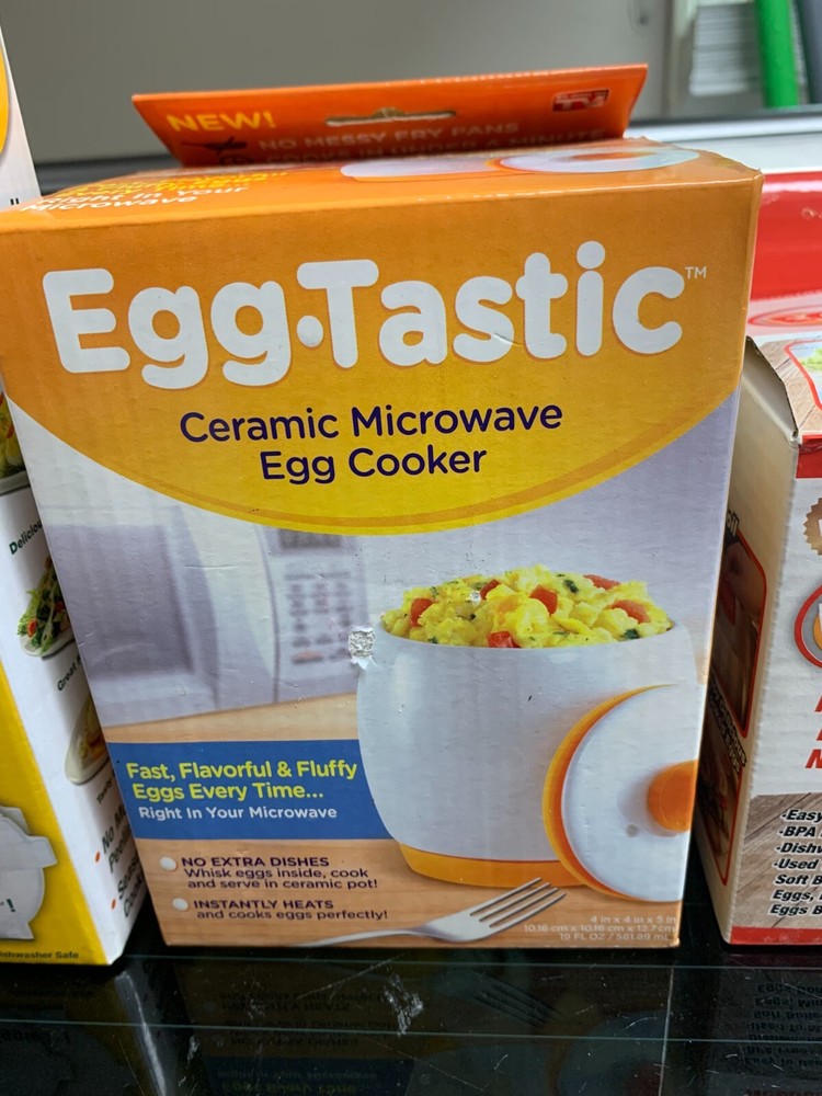 Egg-Tastic Microwave Egg Cooker & Poacher + Eggies + eggs fast