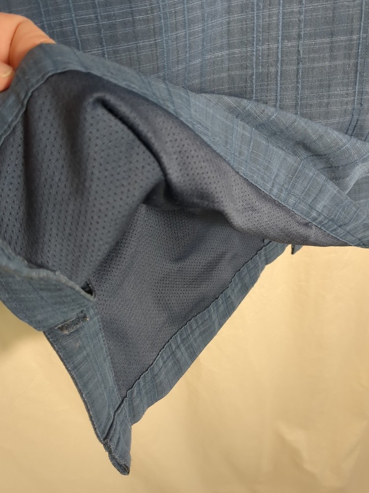 5.11 Tactical Shirt Medium Short Sleeve Blue Rip Stop