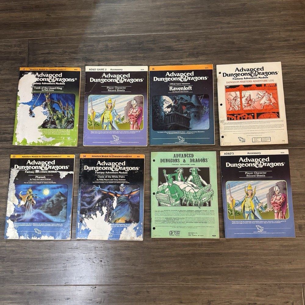 Advanced Dungeons & Dragons Player Character Record Sheets TSR 1984 I2 I3 I4 I6