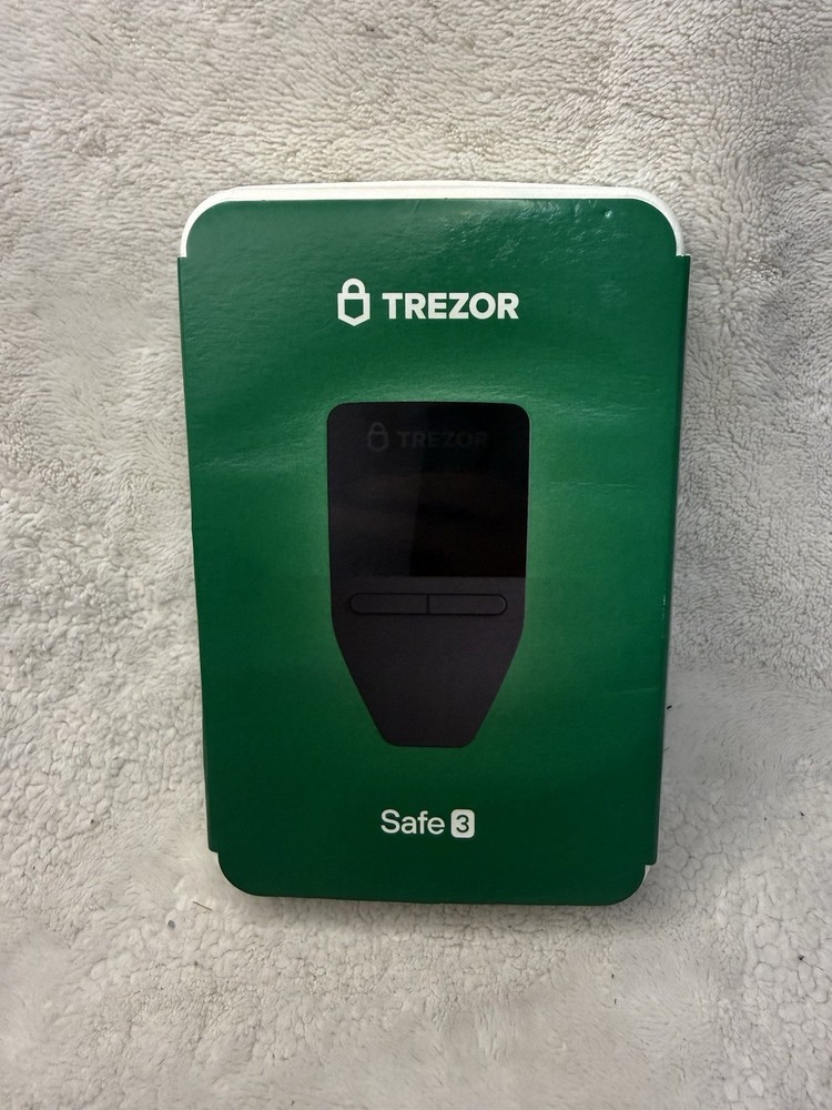 Trezor Safe 3 Crypto Hardware Wallet Secure Element Passphrase Black New