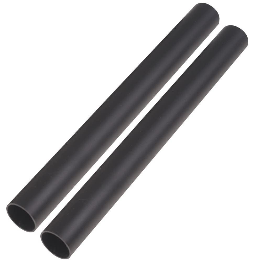 Aluminum Tubing 1/2" OD x 3/8" ID x 10" Length, 1.95mm Wall - Anodized Black