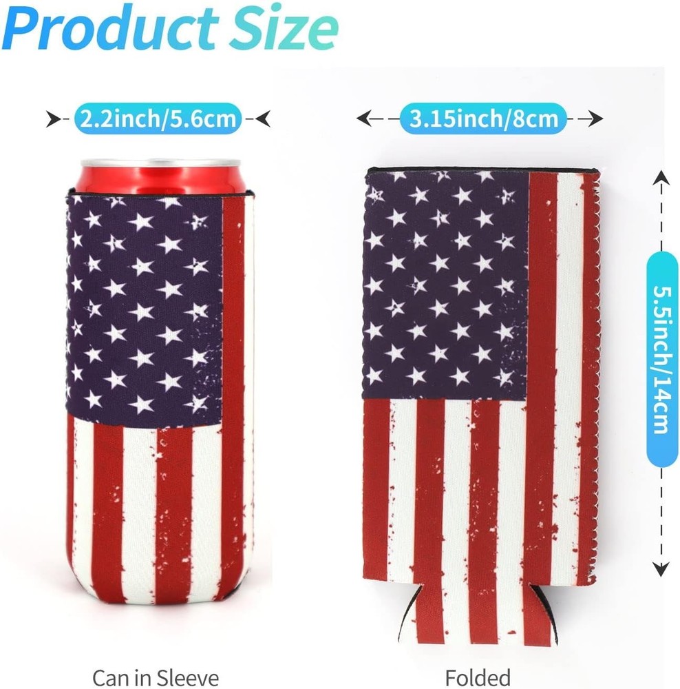 Neoprene Slim Beer Can Cooler Foldable Stubby Holder