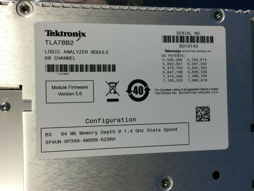 TEKTRONIX TLA7BB2 68 CHANNEL LOGIC ANALYZER MODULE